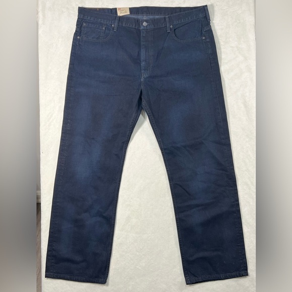 Levi's Other - NWT Levi’s 569 40W 32L Loose Fit Straight Leg Dark Wash Stiff Denim Raw Jeans